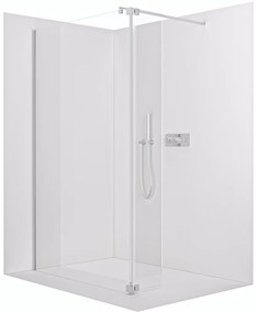 CERANO - Prídavný panel k sprchovej zástene Onyx - chróm, transparentné sklo - 30x200 cm, CER-CER-537346