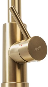Rea Fresh, stojanková drezová batéria, zlatá matná, REA-B9148