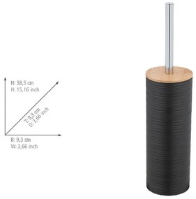 Čierna plastová WC kefa Lyon – Allstar