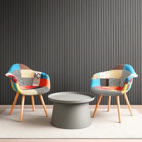 Drevený akustický panel, 2400 x 600 mm, B2BP009, balenie 5 ks, dub grafitový