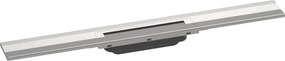 Hansgrohe RainDrain Flex, vrchná sada sprchového žľabu 800, skracovateľný, pre inštaláciu ku stene, kartáčovaná nerezová oceľ, HAN-56051800