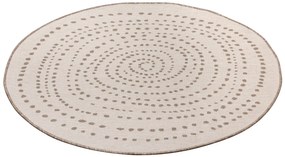 NORTHRUGS - Hanse Home koberce Kusový koberec Twin-Wendeteppiche 105414 Linen kruh – na von aj na doma - 140x140 (priemer) kruh cm