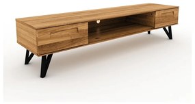 TV stolík z dubového dreva 182x42 cm Golo - The Beds