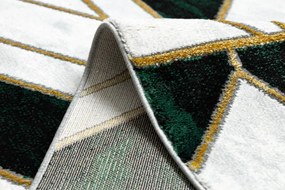 Behúň EMERALD exkluzívny 1015 glamour, marmur, geometrický zelený/zlatý - výpredaj