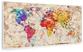 Klarstein Wonderwall Air Art Smart, infračervený ohrievač, 120 x 60 cm, 700 W, farebná mapa