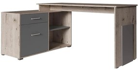 Písací stôl Como Korner dub wellington/grafiti 60