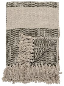 Bloomingville Bavlnený prehoz Green Recycled Cotton 160 × 130 cm
