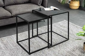 Sada konferenčných stolíkov Quillon 45 cm čierna
