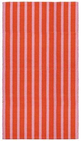 IKEA VAGSKYLT Tkaný koberec ružový oranžový 80x150 cm