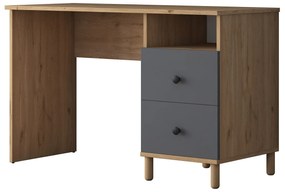 Moderná súprava Darah s písacím stolom, knižnicou a policou orech/antracit