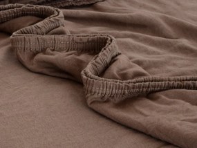 XPOSE® Jersey plachta Exclusive - hnedá 180x200 cm