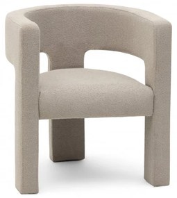 Tmavobéžové designové kreslo ALPAH E