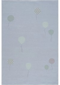 KOBEREC - Balóny / modrá - 90x160 cm