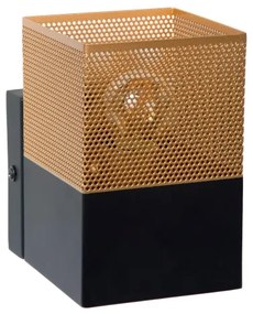 Lucide 21223/01/02 - Nástenné svietidlo RENATE 1xE27/40W/230V zlatá/čierna