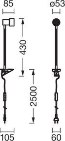 Osram - Lampa s klipom CLIP STEP FLEX 1xGU10/5W/230V biela
