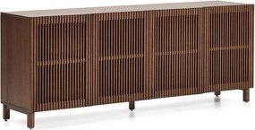 Tmavohnedá komoda v dekore orecha 181x71,5x42,5 cm Beyla – Kave Home