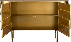 Kovová komoda v zlatej farbe 117x70x26 cm Hanna – Dutchbone