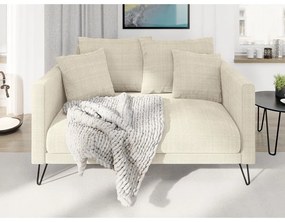 Krémová ženilková pohovka 140 cm Freya – Ropez