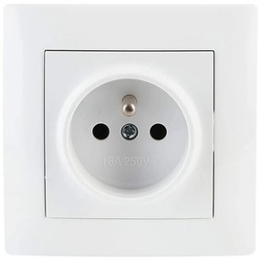 Zásuvka jednoduchá WESA biela