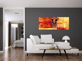 Obraz - Africká bohyňa (120x50 cm)