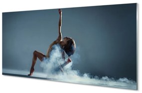 Nástenný panel  Žena tancuje dym 100x50 cm