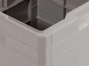 WOODYS záhradný plastový úložný box 90 L, svetlo šedá