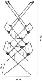 Vertikálny stojan na sušenie bielizne 15m