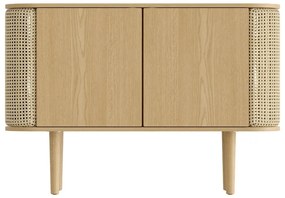 Nízka komoda v dekore duba v prírodnej farbe 109x75 cm Treasures – UMAGE