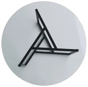 Konferenčný stolík TRIO 42x75 cm číra/čierna