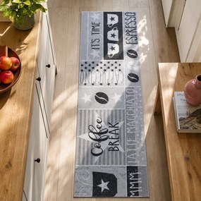 Sivý koberec behúň 50x150 cm Its Time for Espresso – Hanse Home