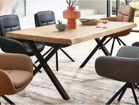 Jedálenský stôl z dubového dreva Chris X, 180x100 cm%