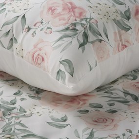 SATÉNOVÉ OBLIEČKY SPRING 13 160X200 CM, 2KS 70X80 CM VZOROVANÉ