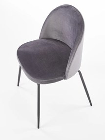 Jedálenská stolička K314 - tmavosivá / čierna
