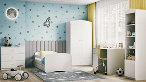 Detská posteľ BABY DREAMS so zásuvkou - biela 180x80 cm