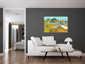 Obraz - Vincent van Gogh, Farmhouse in Provence, reprodukcia (90x60 cm)