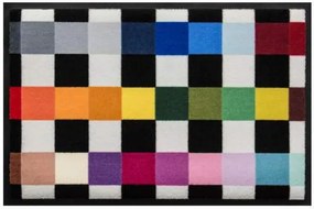 Geometrické vzory- premium rohožka - viacfarebná pepita (Vyberte veľkosť: 100*70)