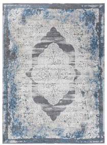 Moderný koberec NOBLE  9479 63 ornament vintage,  krémovo/ modrý