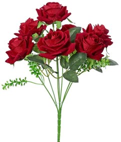 Kytica ruža červená 30cm 208259 - Umelé kvety