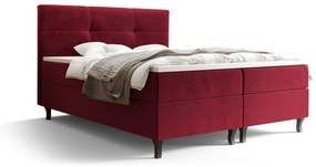 Manželská posteľ  Boxspring 140 cm Lumba (bordová) (s matracom a úložným priestorom). Vlastná spoľahlivá doprava až k Vám domov. 1046673