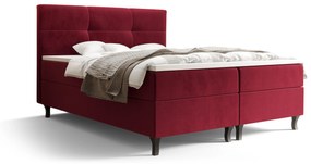 Manželská posteľ Boxspring 180 cm Lumba Comfort (bordová) (s matracom a úložným priestorom). Vlastná spoľahlivá doprava až k Vám domov. 1056115