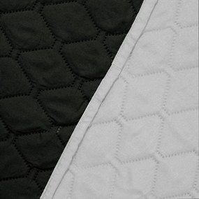 Čierno-strieborný obojstranný pléd z mikrovlákna DecoKing Axel, 220 × 240 cm