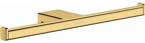 Hansgrohe AddStoris - Držiak na toaletný papier dvojitý, leštený vzhľad zlata 41748990
