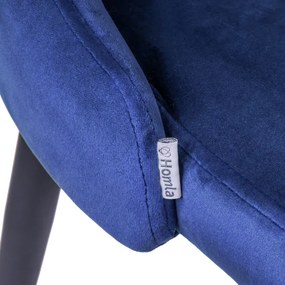 Stolička LOUIS zamatová granátová ALL 925478