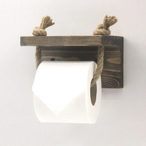 Držiak na toaletný papier PIPE 17 cm orech