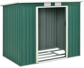 Záhradný domček na náradie, 267 x 181 cm, tmavozelený