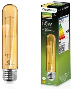 Žiarovka LED T30 filament 6W E27 660LM 2000K A