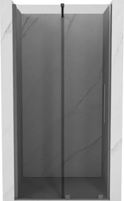Mexen Velar, posuvné sprchové dvere do otvoru 90 cm, 8mm šedé sklo, brúsený grafit, 871-090-000-41-95