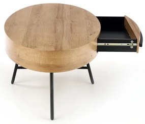 Konferenčný stolík CAROLINA 41x120 cm zlatý dub/čierna