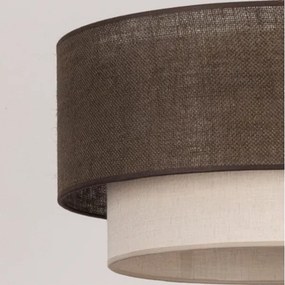 BRILAGI - LED stropné svietidlo BOHO ECO 1xE27/10W/230V pr. 40 cm hnedá/krémová
