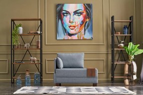 Křeslo Fly levé světle modré